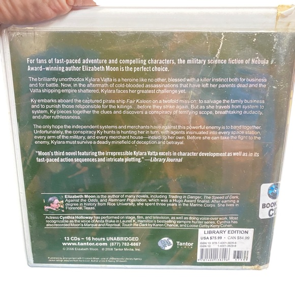 Lot of 3 Audio Books Elizabeth Moon Sci-Fi Engaging Enemy Victory Command 47 hrs - Picture 3 of 13